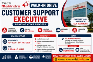 Tech Mahindra Walk-in Drive 2026